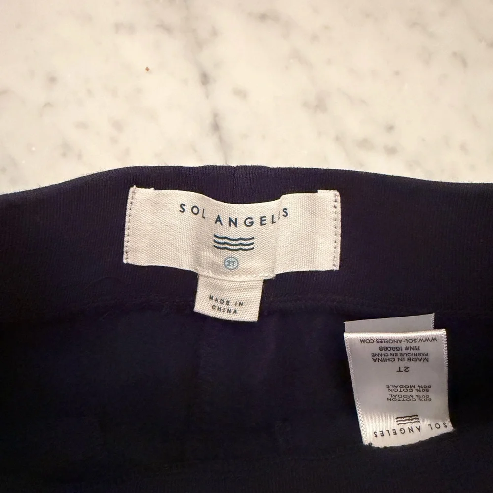 NWT Sol Angeles Waves Joggers Navy